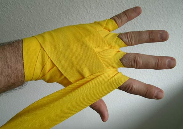 Boxbandagen binden