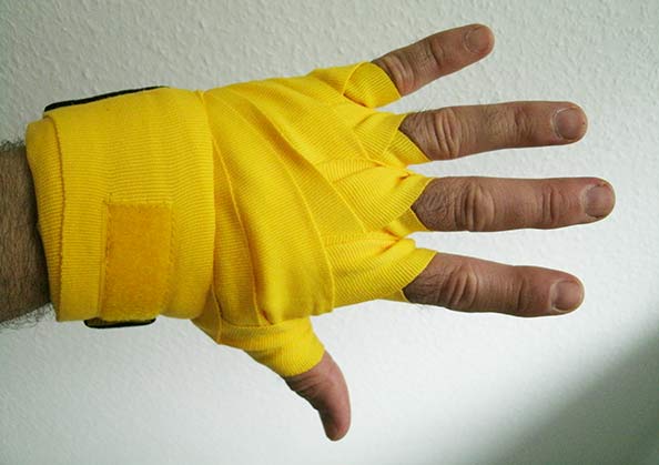 Boxbandagen binden