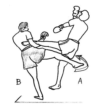 Lowkick als Kontertechnik